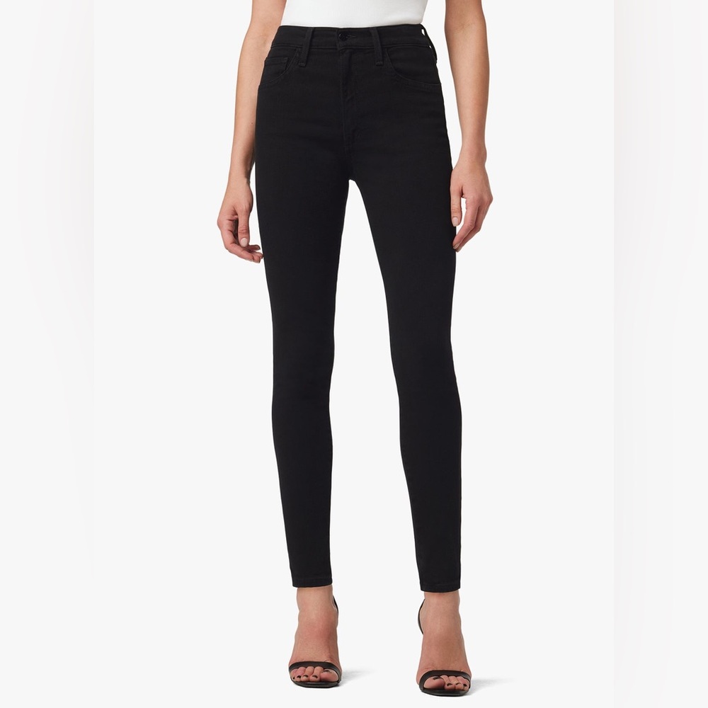 Joe’s Jeans The Charlie High Rise Skinny Black Velvet Jeans Size 25